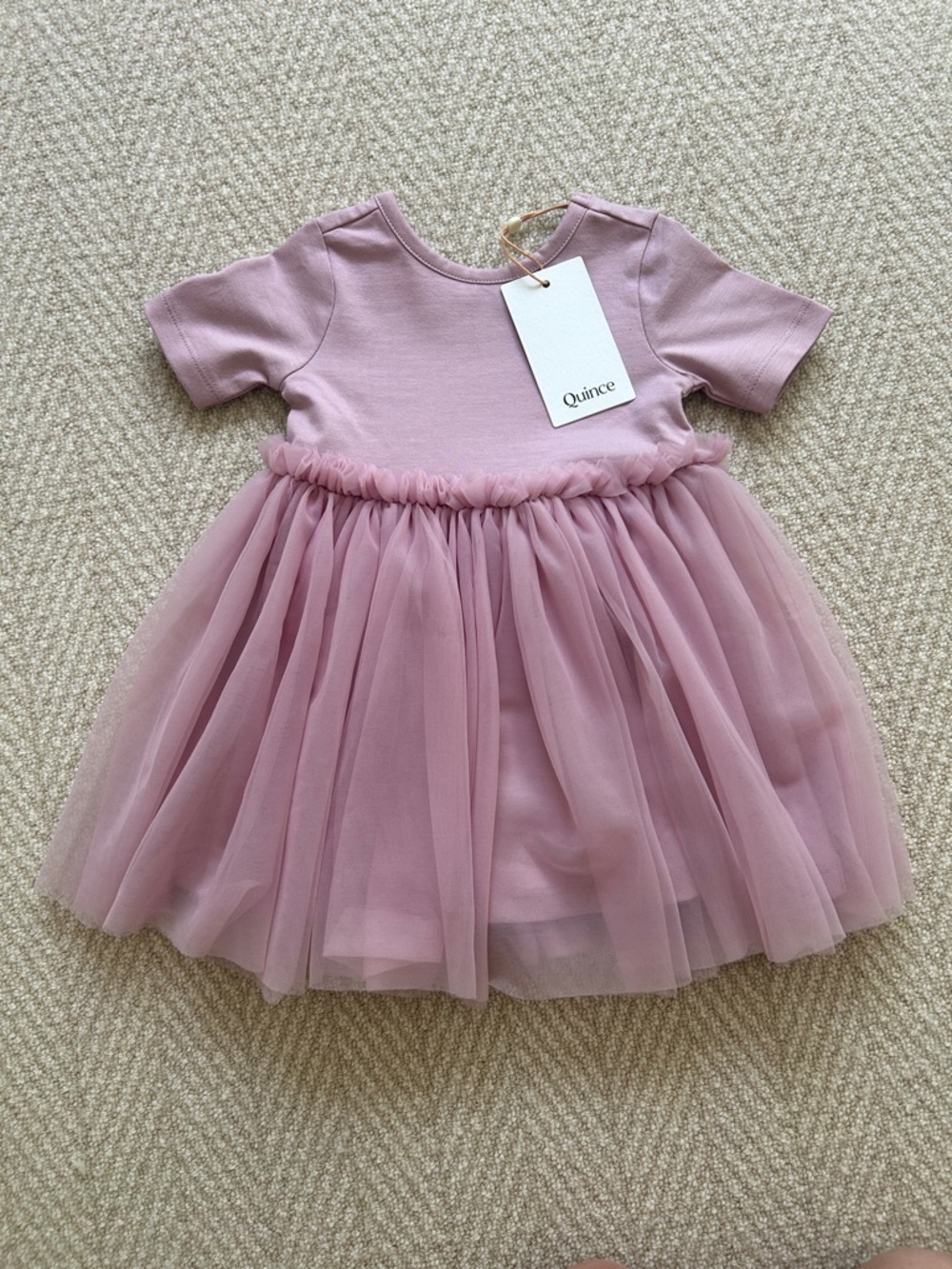 Quince Mauve Pink Tulle Dress